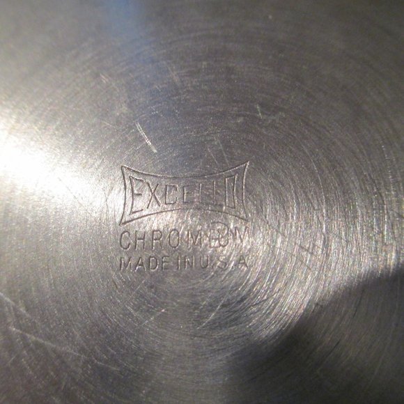 Vintage Baby Divided Warming Dish Excello Chromium w/Curved Silver Baby Spoon - Picture 10 of 10